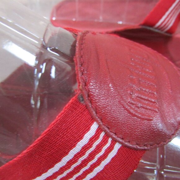 fitflop Women's 9 Flip Flop Thong Sandals Red & White Stripe - Picture 4 of 10